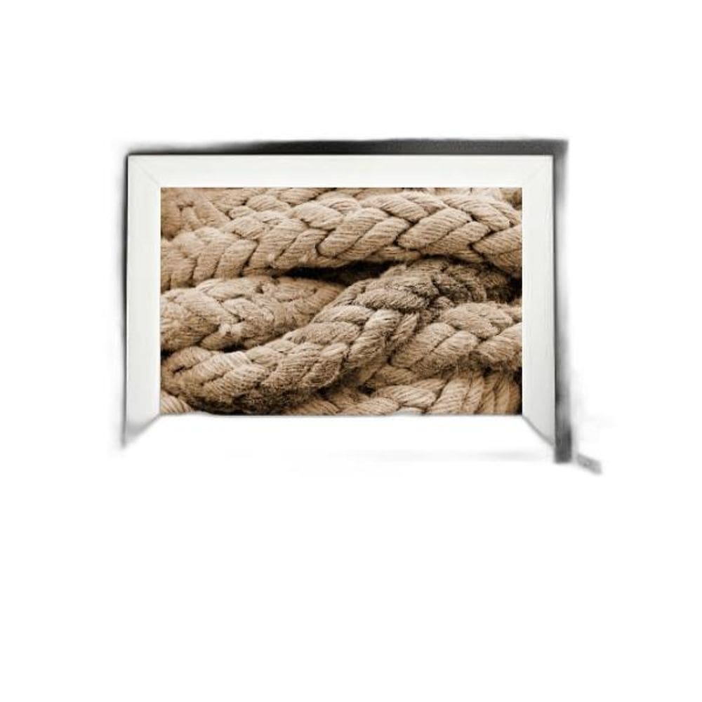 Quadro Tom Bege - Corda - 60X48Cm