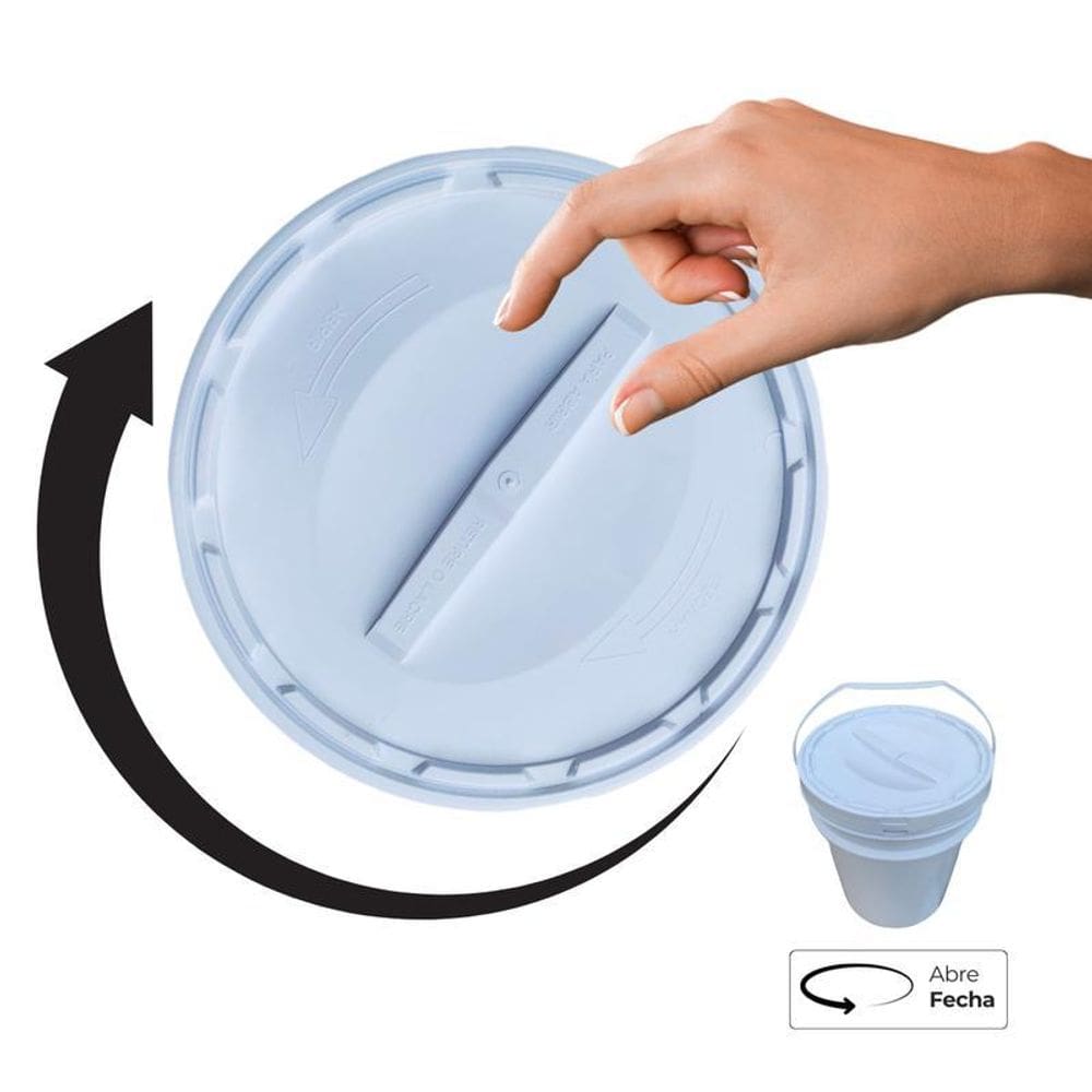 Balde Plástico 20L Tampa Rosqueavel Para Pintura