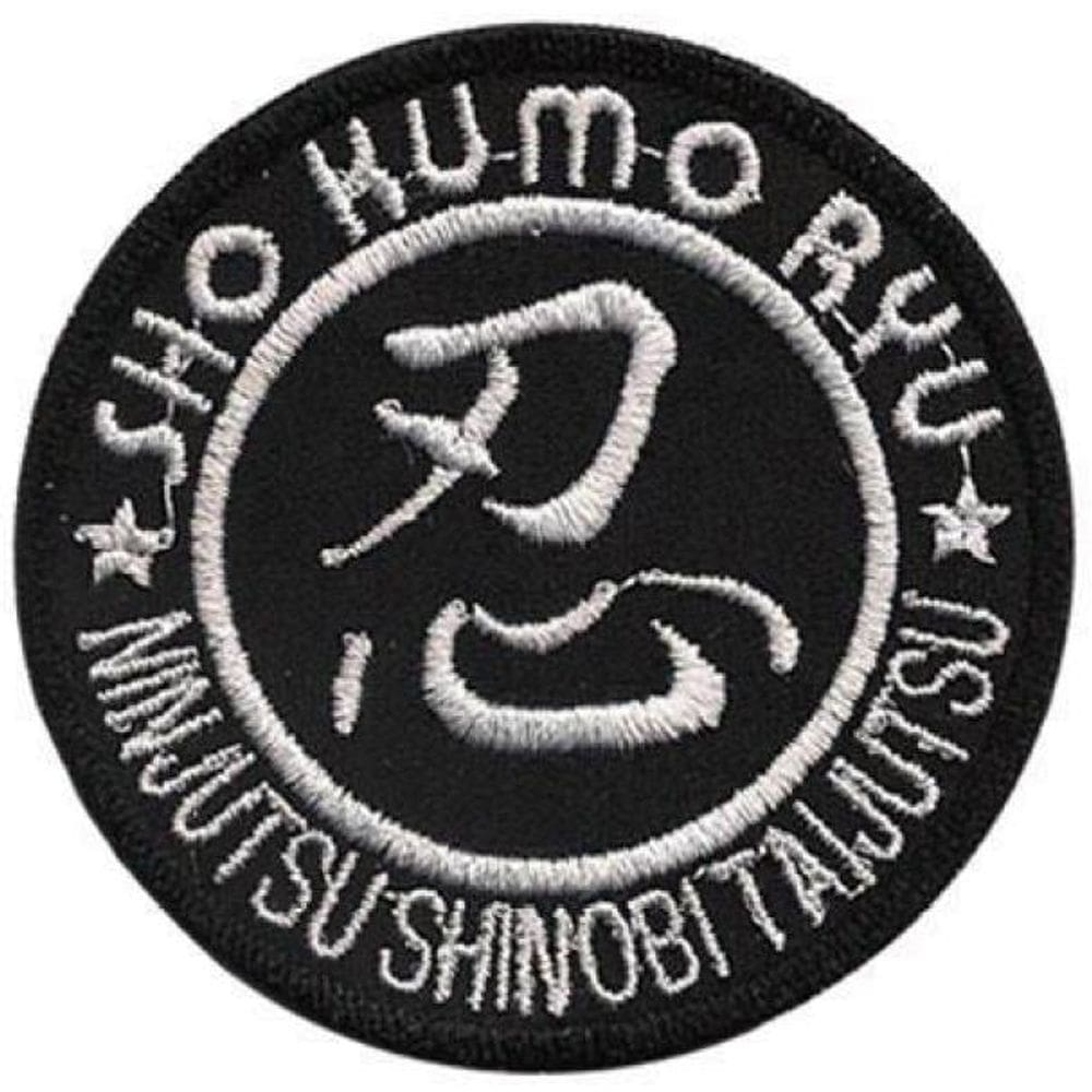 Patch Bordado Ninjutsu S. Taijutsu Com Fecho De Contato