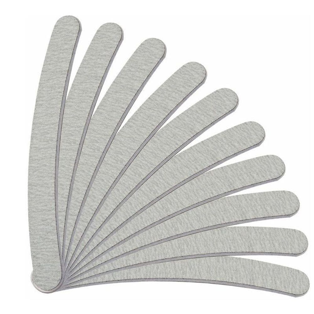 Lixa Banana 100/180 Gel Unha Porcelana Fibra Tips 25Un