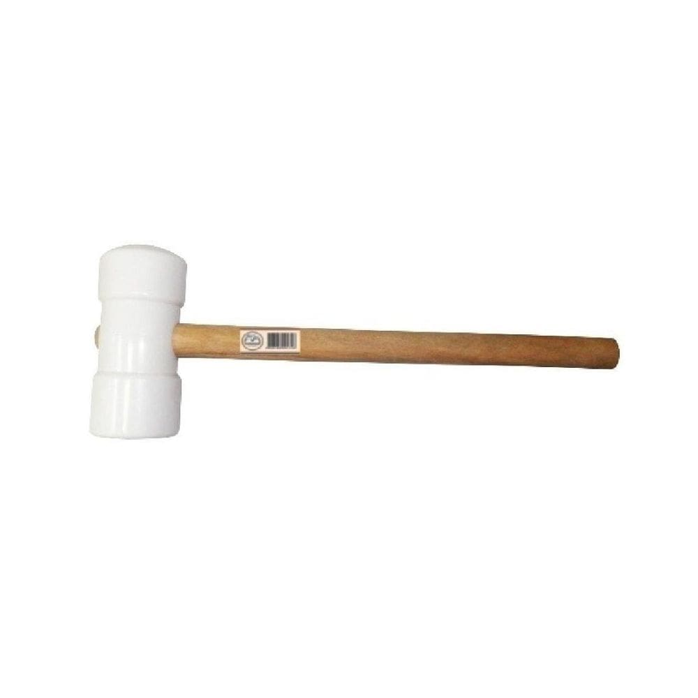 Martelo De Borracha Branco 50Mm Metasul Com Cabo