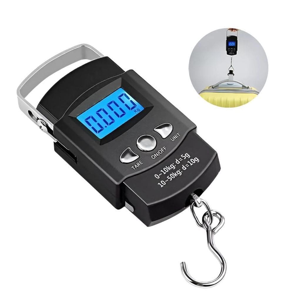 Balança Digital De Mão Portátil Até 50Kg Pesca De Peixes