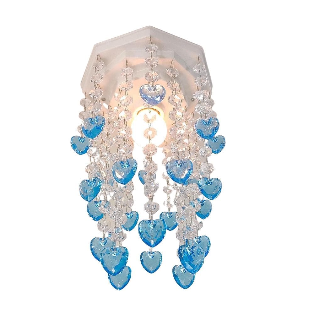 Luminária Coração Decorar Quartinho De Criança Menino Azul