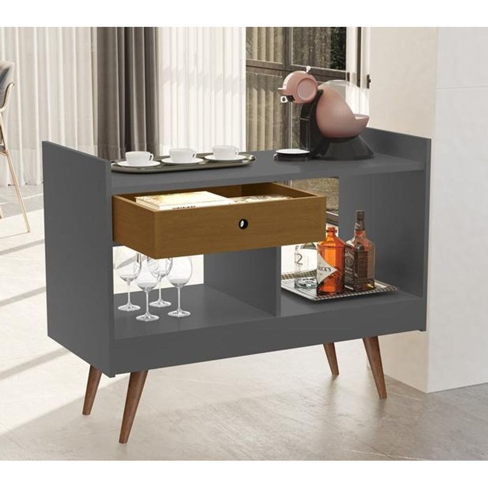 Aparador Jb 4064 Luxo Onix / Nature