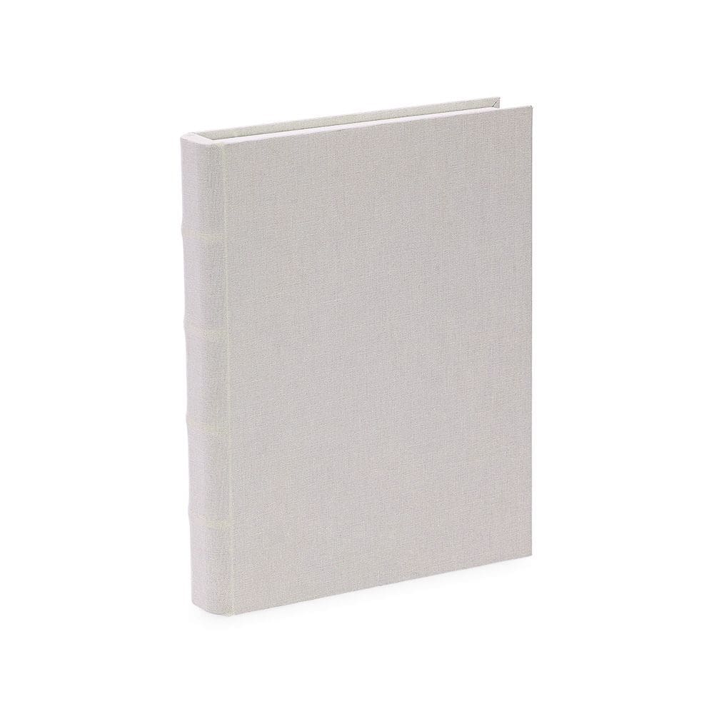 Livro-Caixa Em Mdf Com Revestimento Em Linho