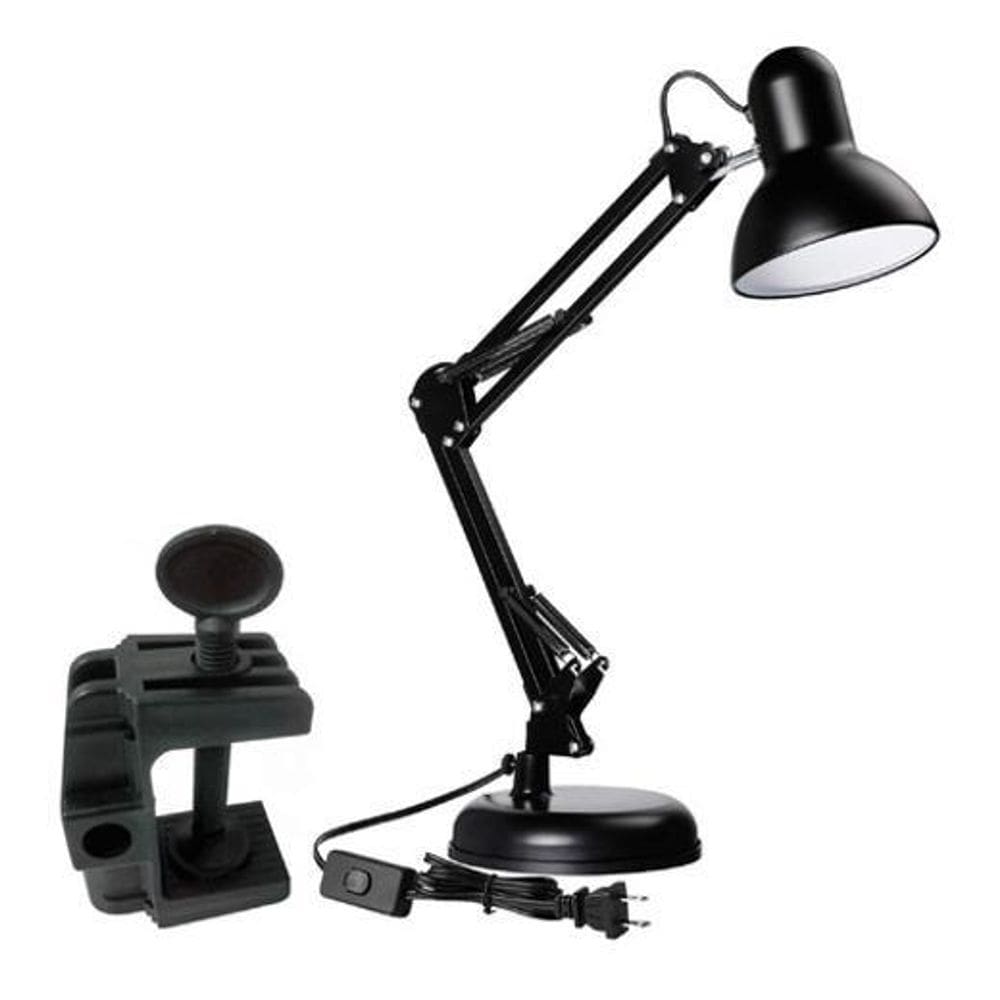 Luminaria De Mesa Em Metal Preta Desk Lamp - Gmh - Preto