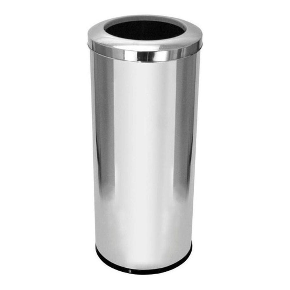 Lixeira Inox Com Aro 50 Litros Inox