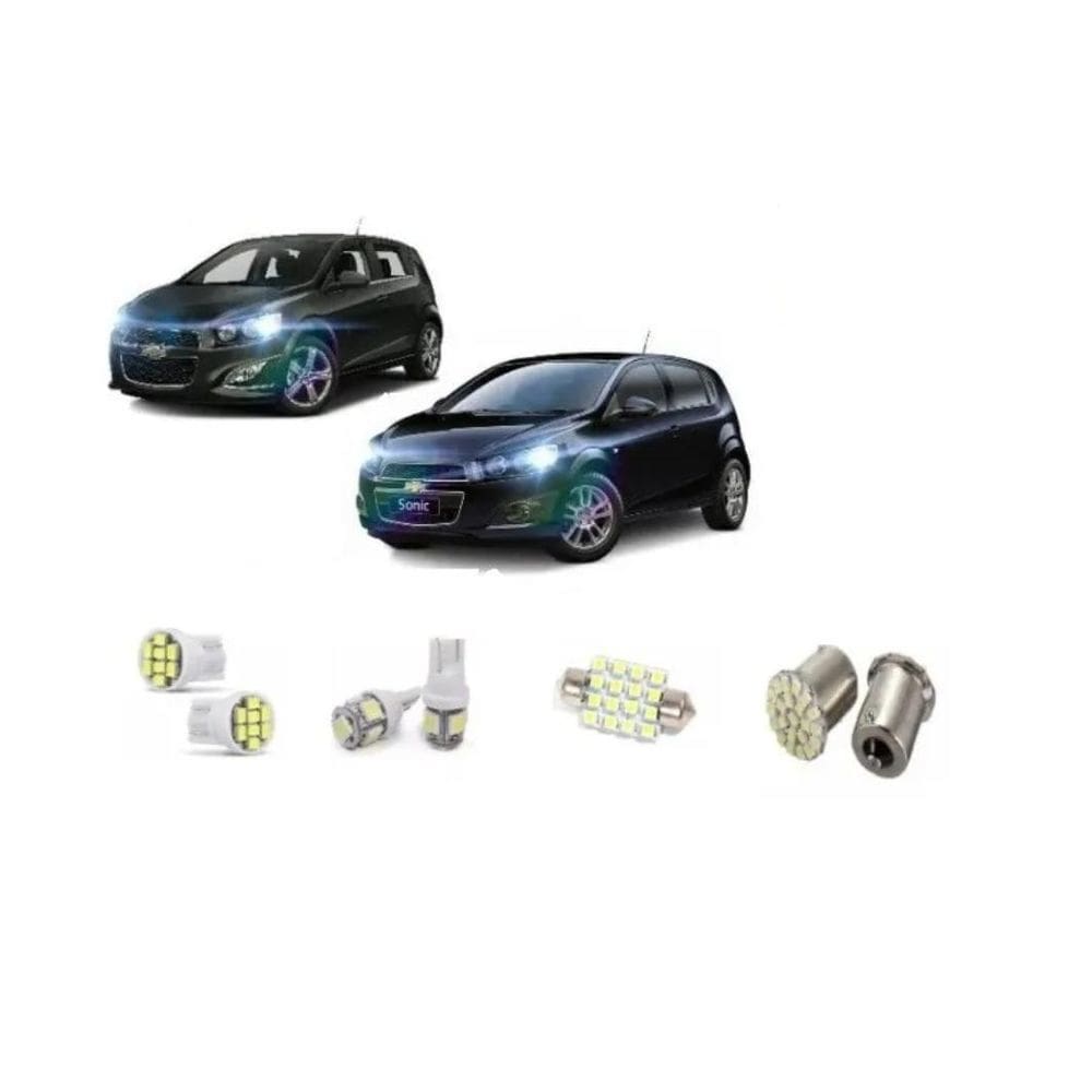 Kit Led Lâmpada Chevrolet Sonic