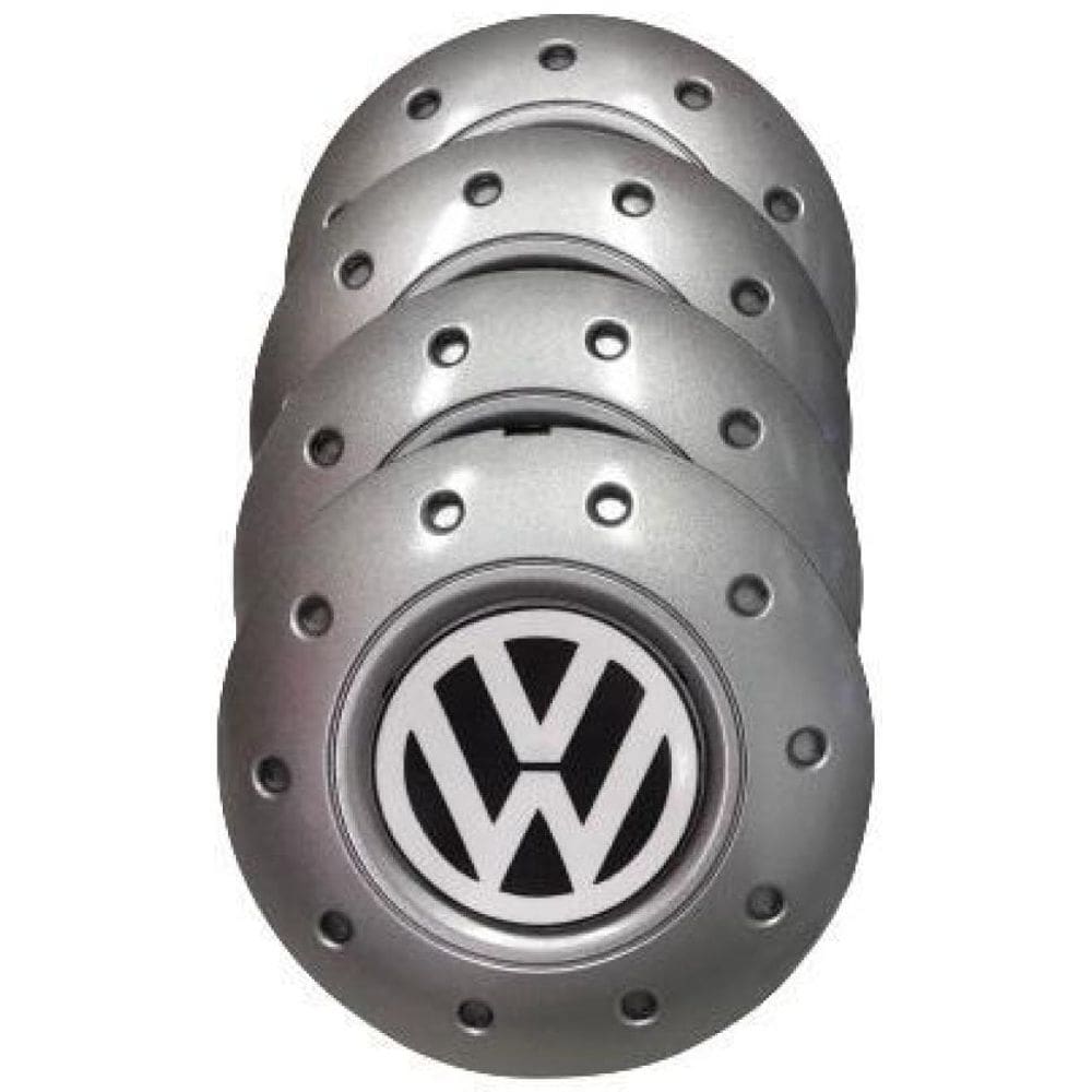 Calotas Miollo Vw Gol G4 Bolinha Aro 14 2005/08 Amarok Prata