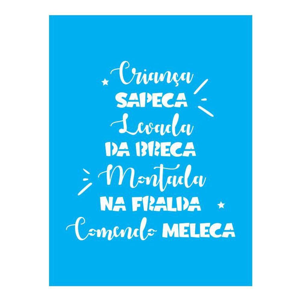 Stencil Tamako Criança Sapeca - 15X20Cm - Ref A3202