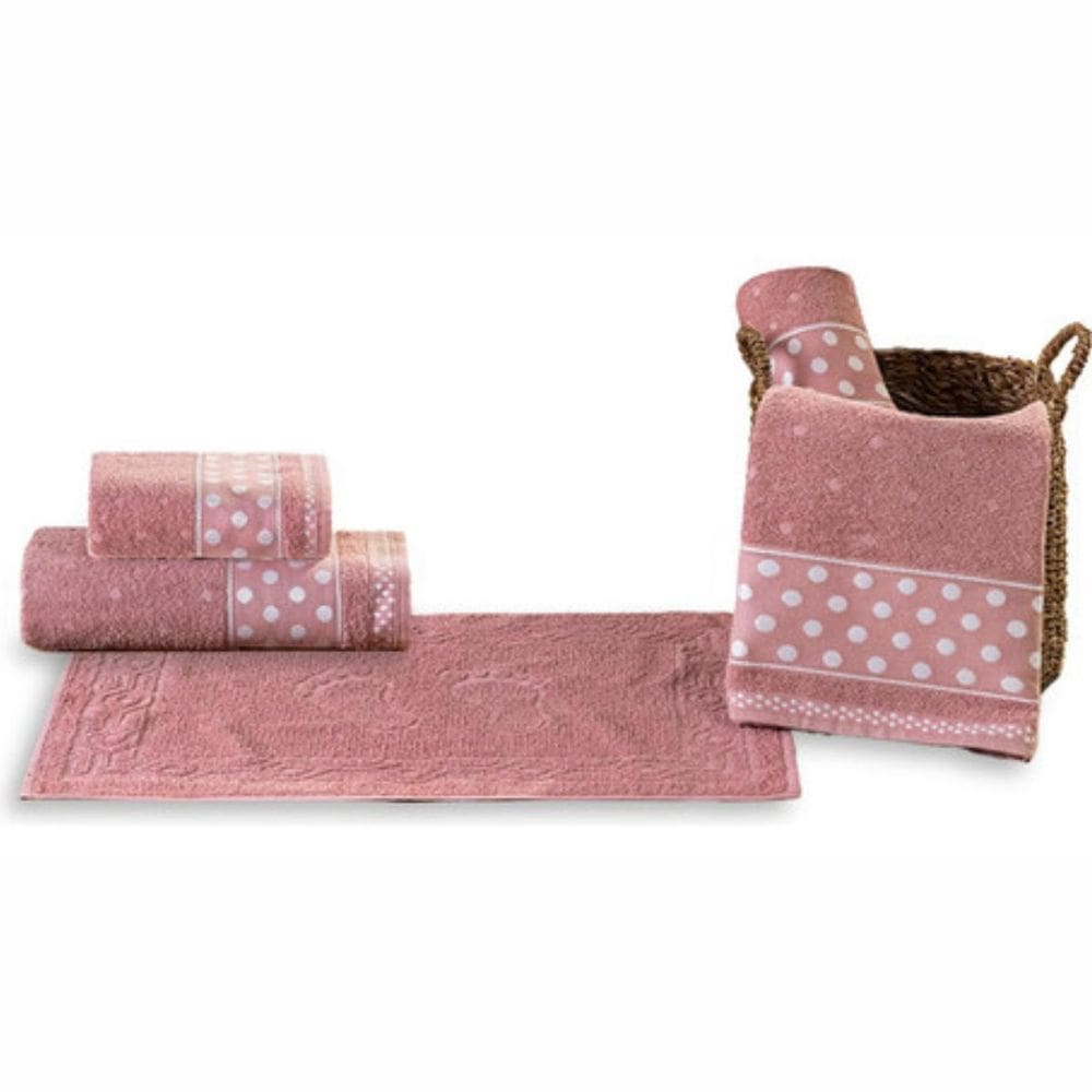 Kit Toalha Banhão 5Pç Gigante Grossa Romance Algodão Egipcio