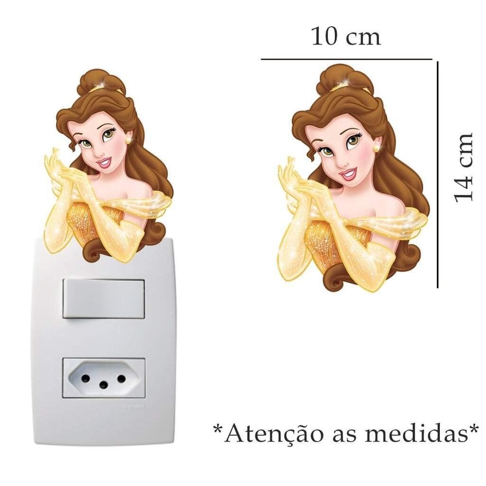 Adesivo De Interruptor Bela E A Fera Mod 7