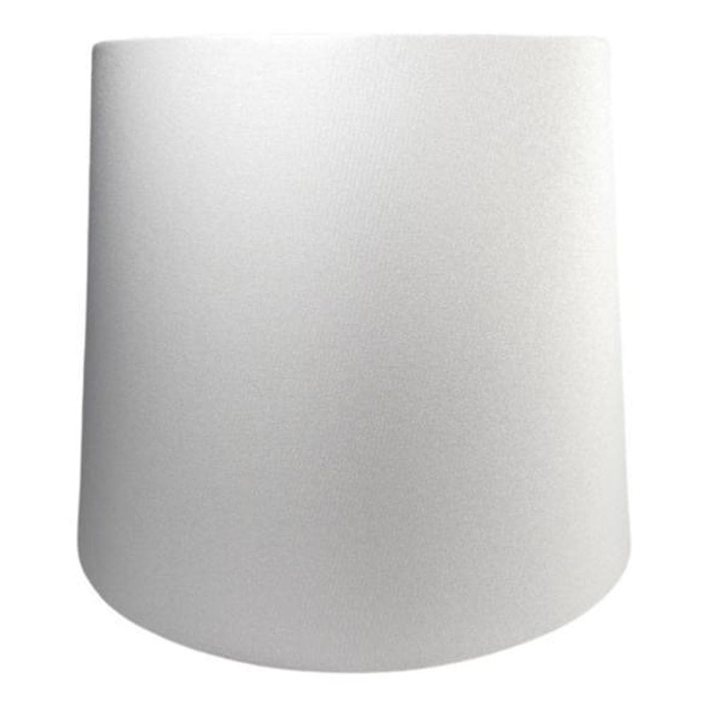 Cúpula De Abajur Luminária Tecido Cônica 18X22X18 - Branco