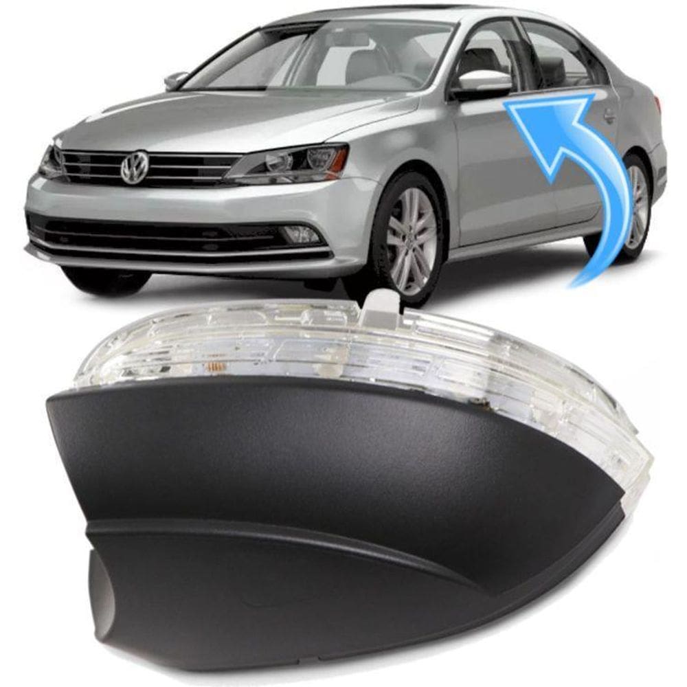 Pisca Seta Retrovisor Jetta De À 2017 - Esquerdo