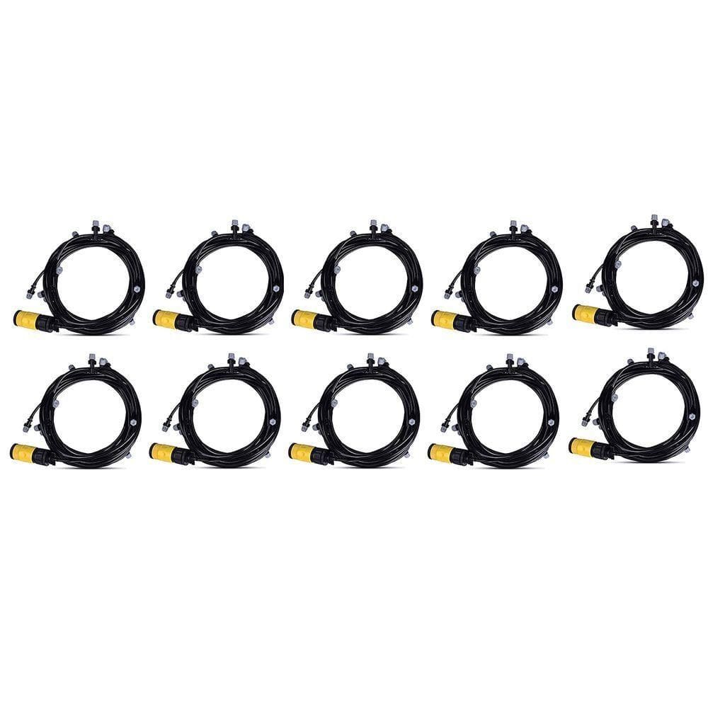 Mangueira Nevoa Climatizadora Uni Sistema Irrigacao 10 Metros Kit 10 Uni Jardim Grama Quintal Plantas