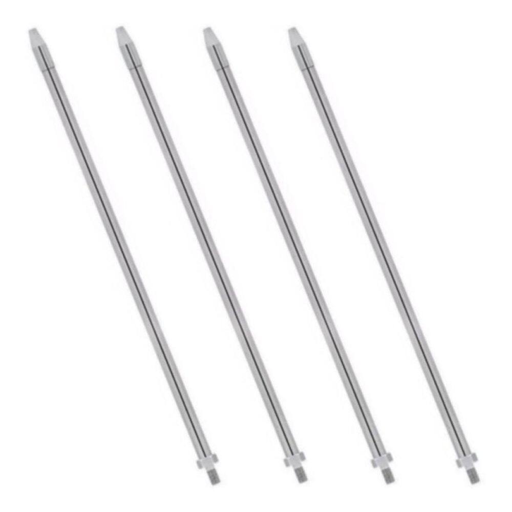 Kit 4 Alongadores Cromados De Antena Px 40Cm Caminhão