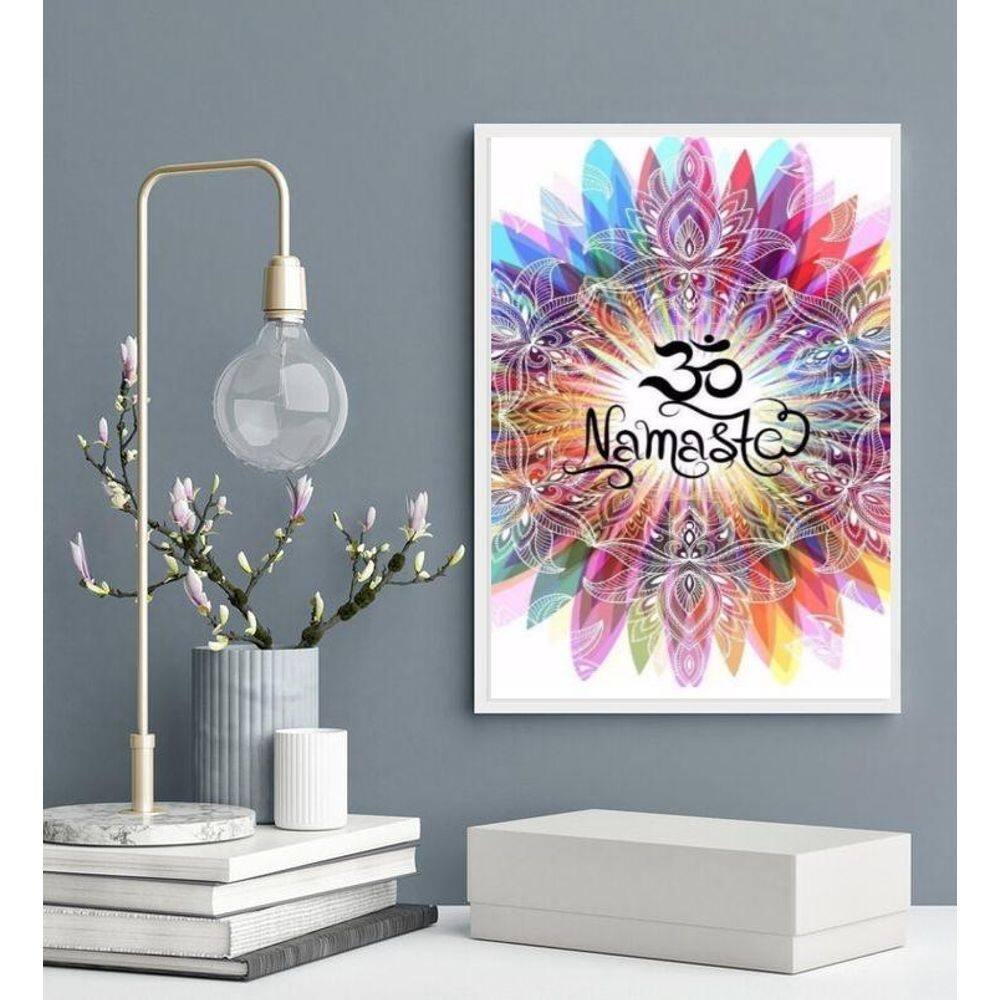 Quadro Decorativo Namastê Aquarela 45X34Cm