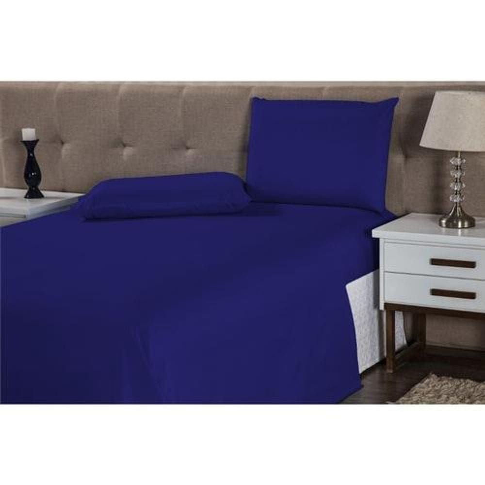 Lençol Solteiro 2 Peças Linha Charme Poliéster