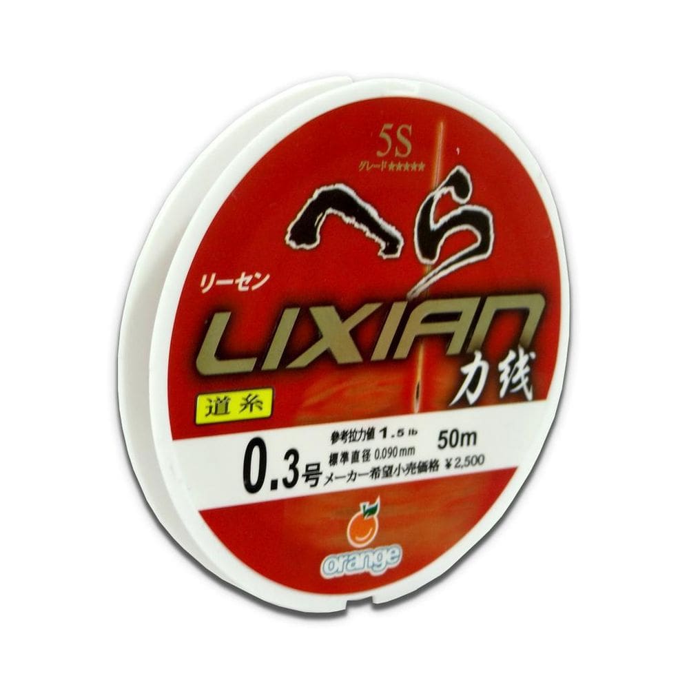 Linha Lider Orange Lixian 5S Red 1.5Lb - 0.090Mm - 50M