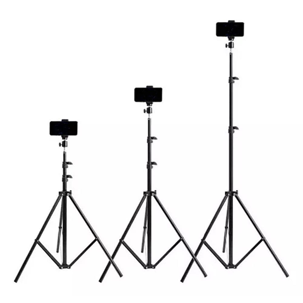 Tripé Para Câmera Filmadora Ring Light Holofote De Led