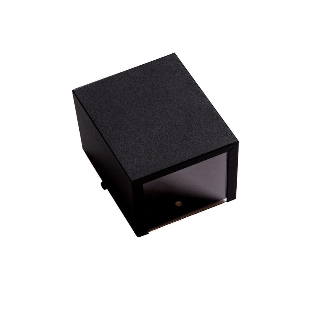 Arandela Preto 2 Focos Parede Muro Ar1210