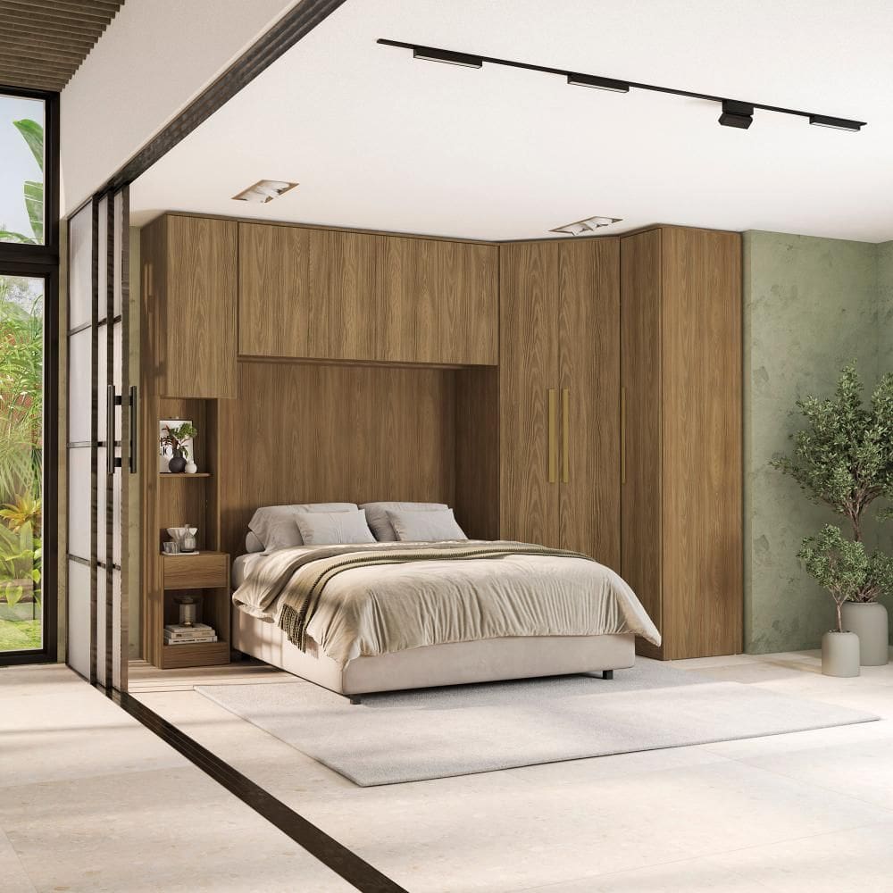 Quarto Completo Kappesberg Adapt  7 Peças Nogueira