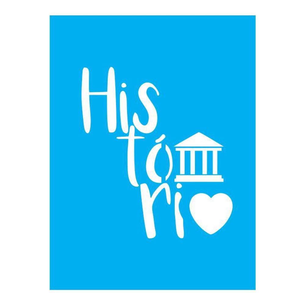 Stencil Tamako História - 15X20Cm - Ref A2280