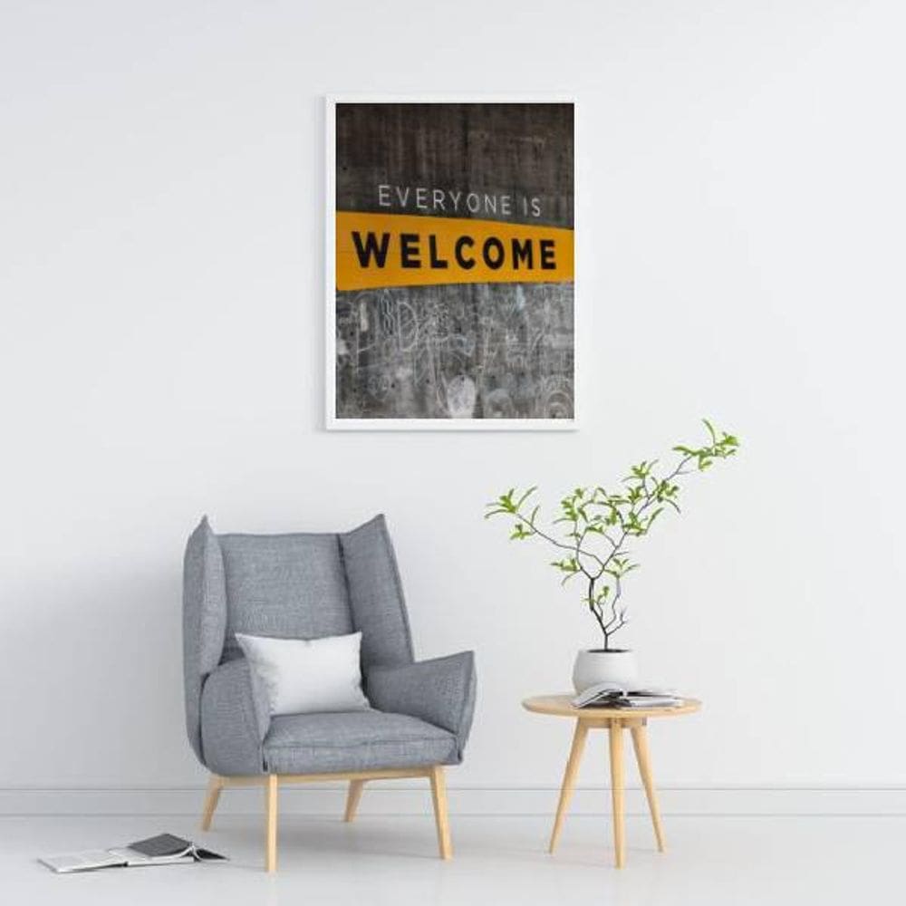 Quadro Decorativo Fotografia Everyone Is Welcome