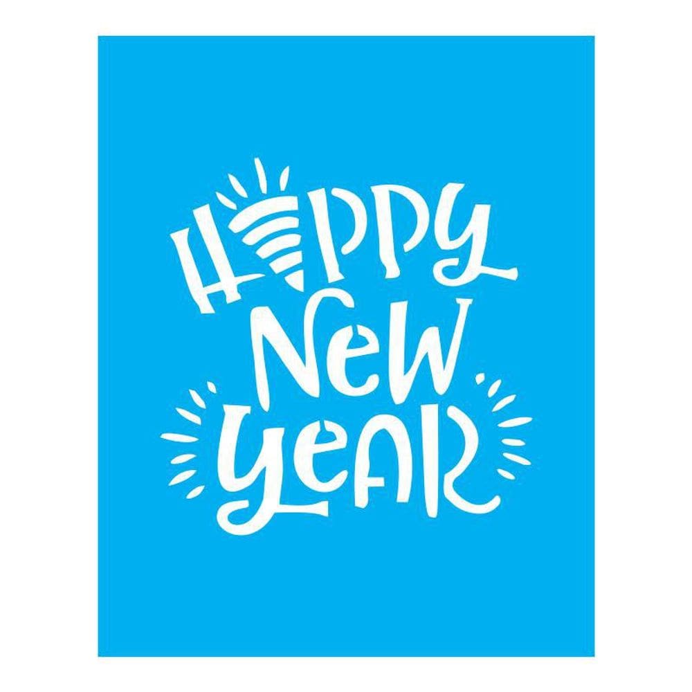 Stencil Tamako Feliz Ano Novo - 20X25Cm - Ref B670