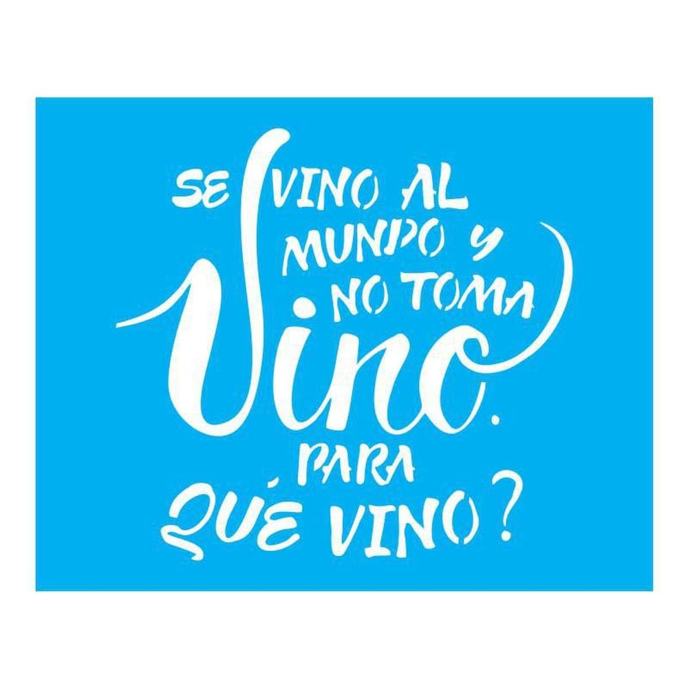 Stencil Tamako Se Vino Al Mundo - 20X25Cm - Ref B184