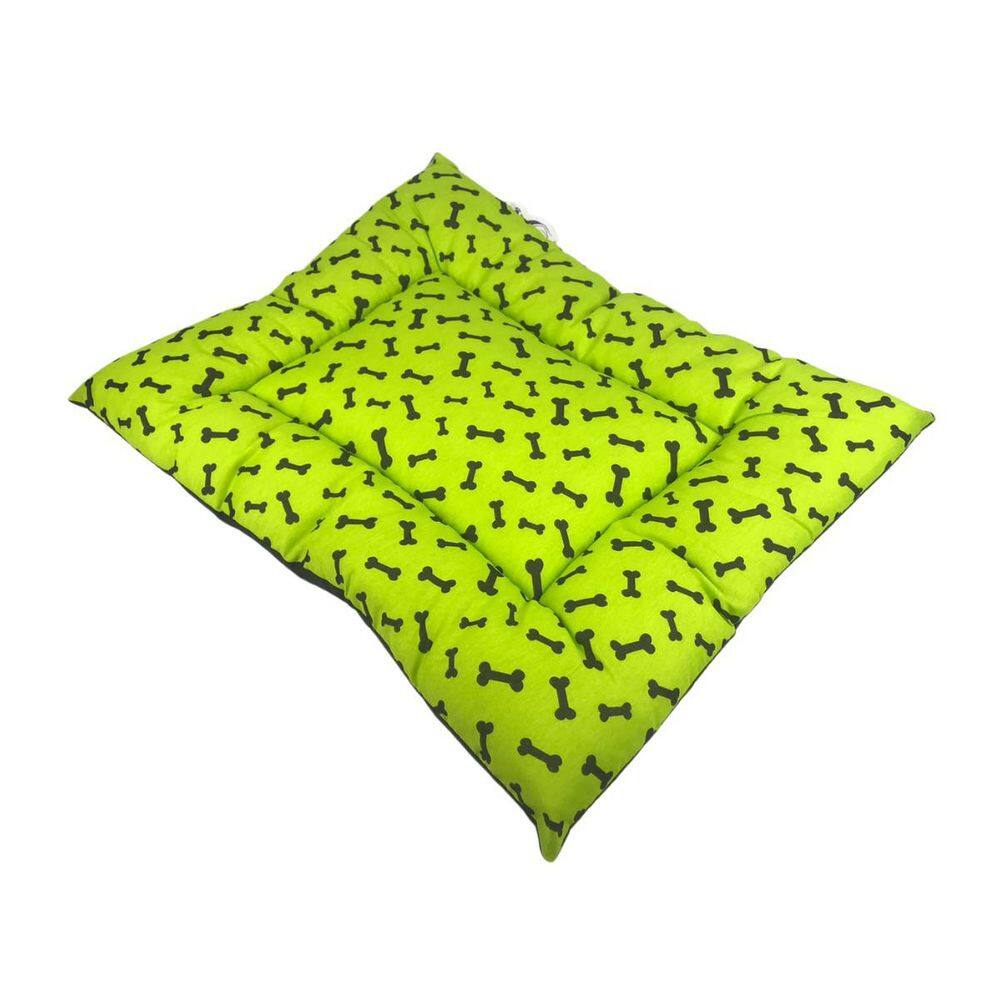 Cama Para Cachorro Ossinho Verde 55x79cm Grande