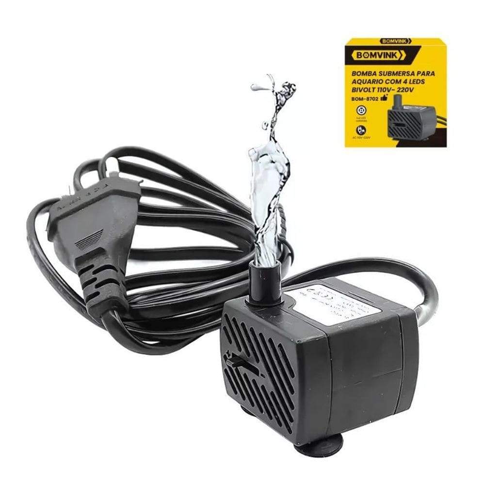 Bomba Para Aquário Silenciosa Com Alto Desempenho Bivolt