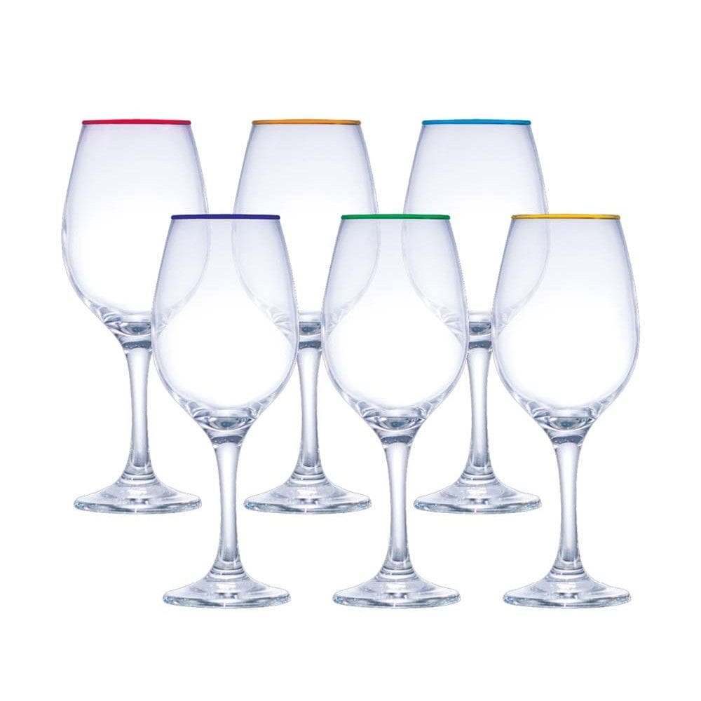 Jogo de Taças One com Borda 490ml - 6 Peças - Ruvolo