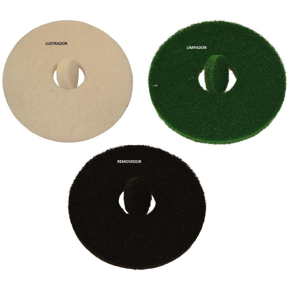 4 Disco De Limpeza Enceradeira Industrial 51Cm 4Und Verde