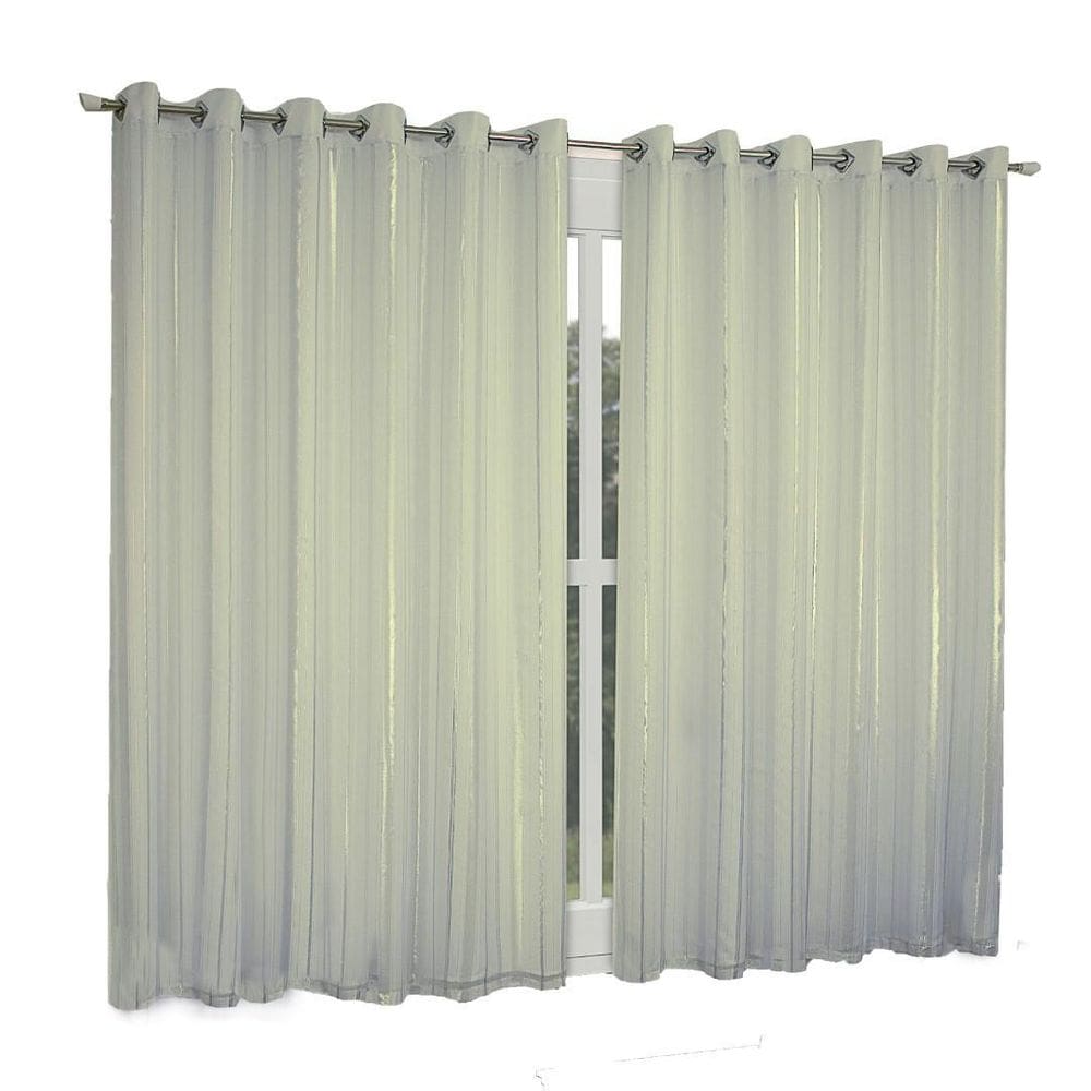 Cortina Rustica Com Voil Listrado 2,7M X 3M Campari - Palha