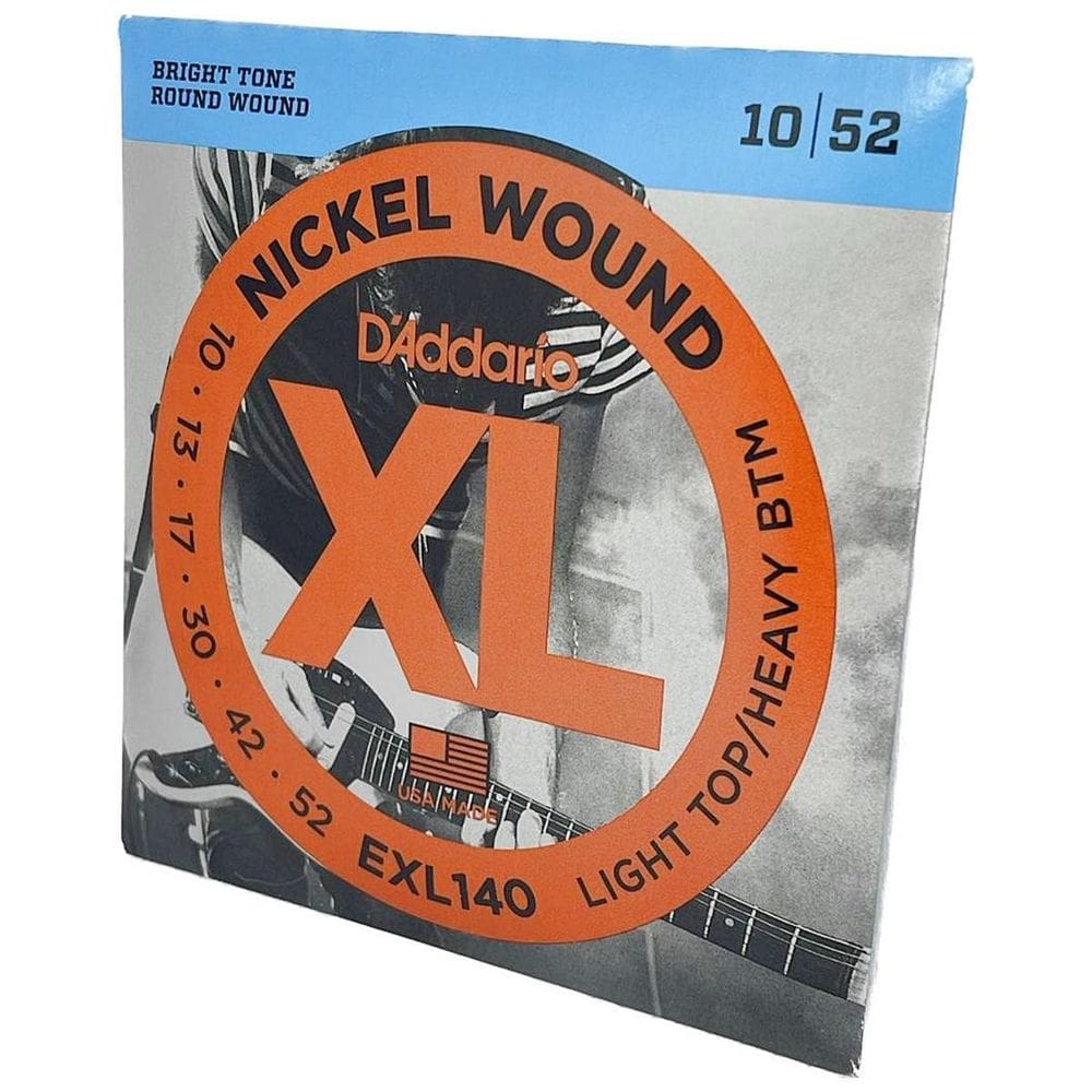 Encordoamento Guitarra 10-52 Exl140 D`Addario Nickel Wound