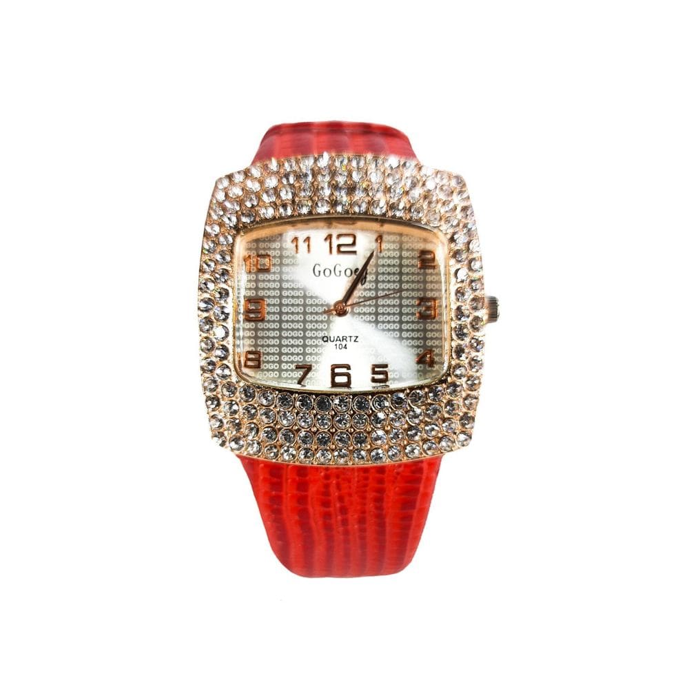 Relógio Com Caixa Importado Vermelho Presente Para Namorada