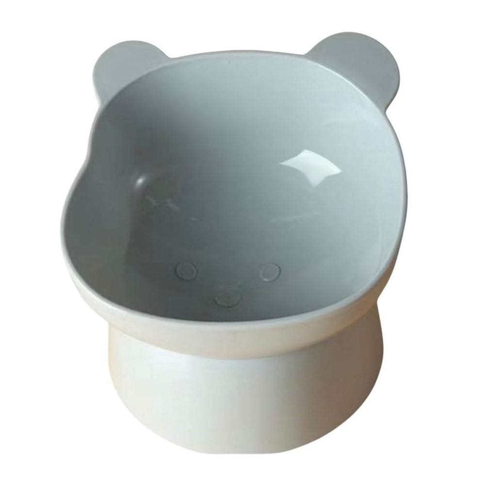 Comedouro E Bebedouro Azul Para Gatos Postura Correta