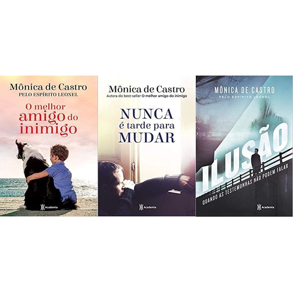 Kit 3 Livros Monica Castro O Melhor Amigo Do Inimigo + Nunca
