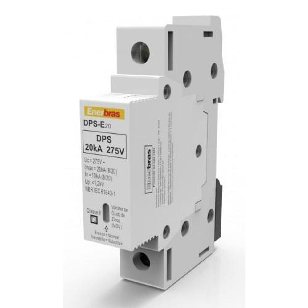 Disjuntor De Proteção De Surto 20Ka - Enerbras - Dps-E20