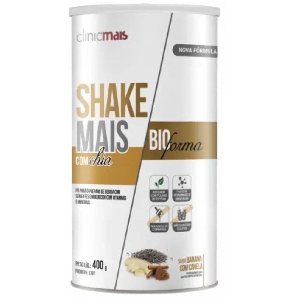 ShakeMais de Chia Sabor Banana com Canela 400g