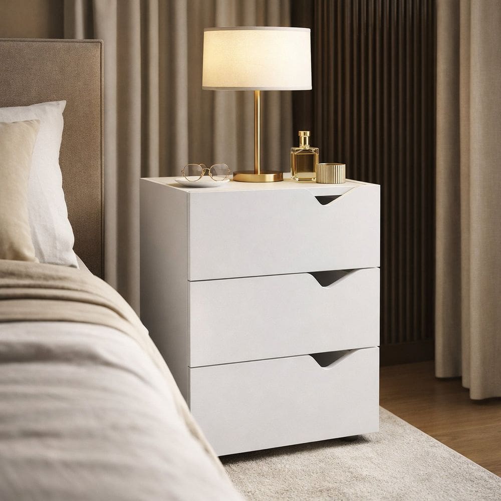 Gaveteiro para Escritório3 Gavetas Porto Branco