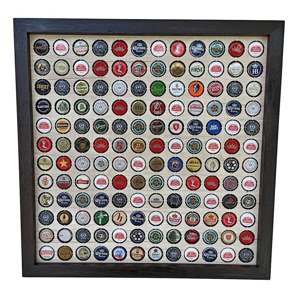 Quadro Porta Tampinhas - Linha Master 144 Preto