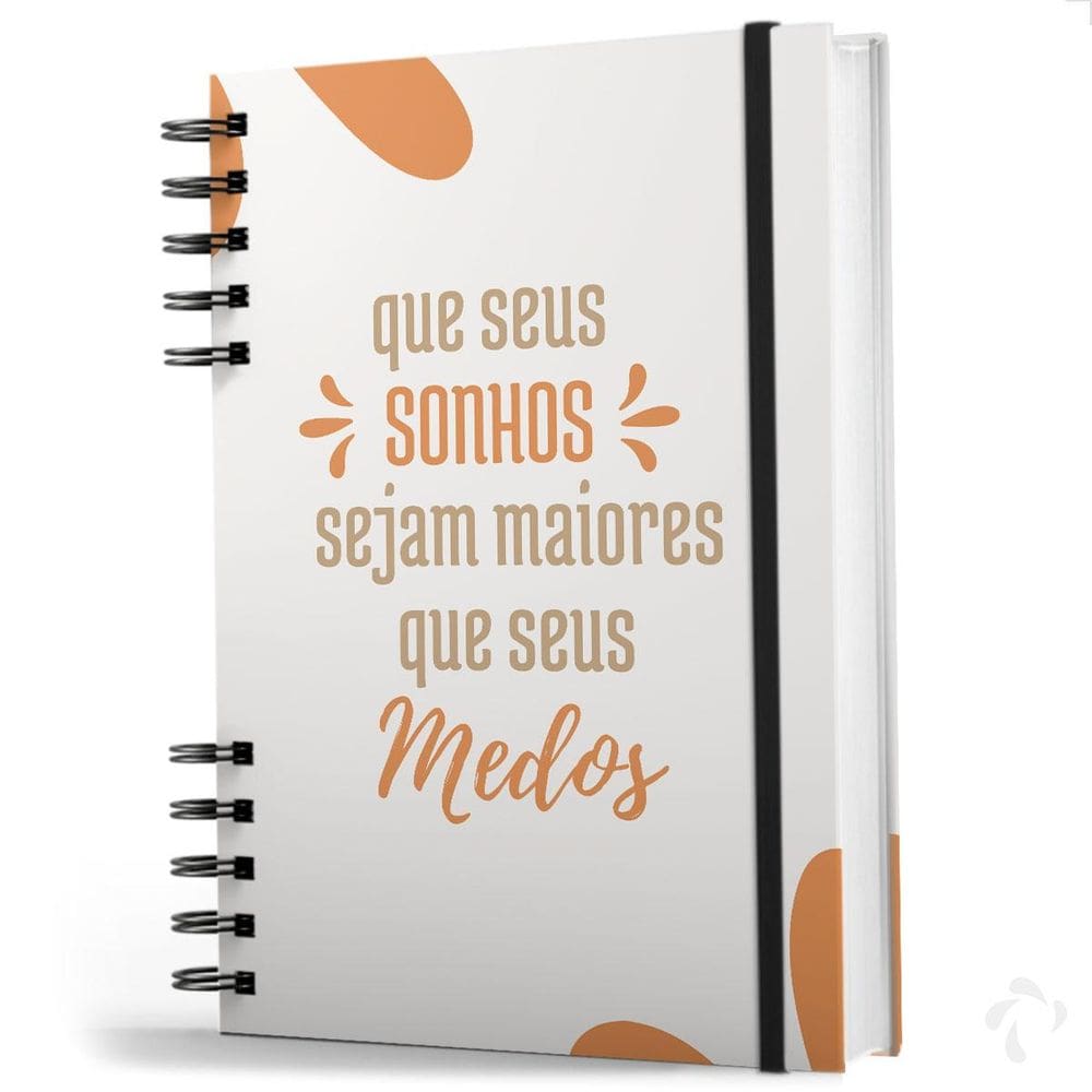 Caderno De Anotações Com Capa Dura Coleção Frases Sonhos