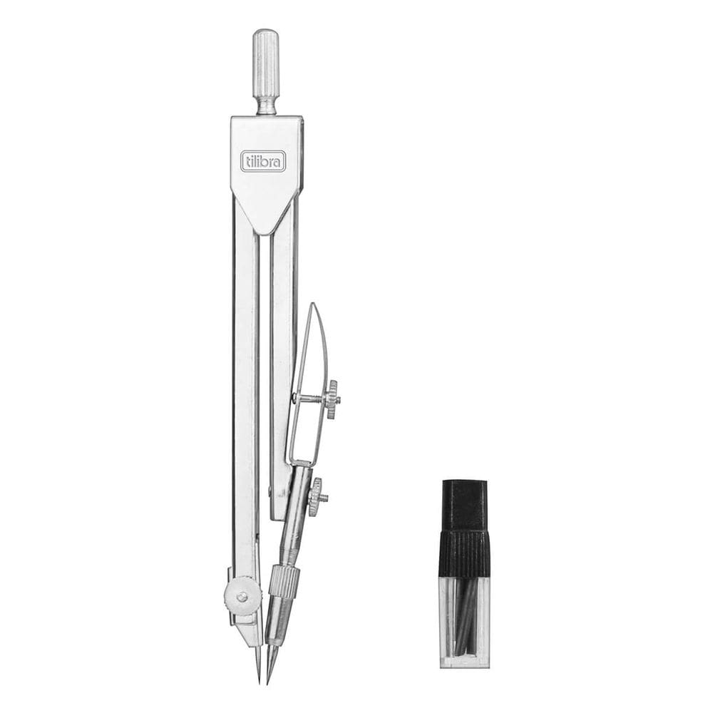 Compasso de Metal Com Tira-Linha - Com Estojo - Tilibra