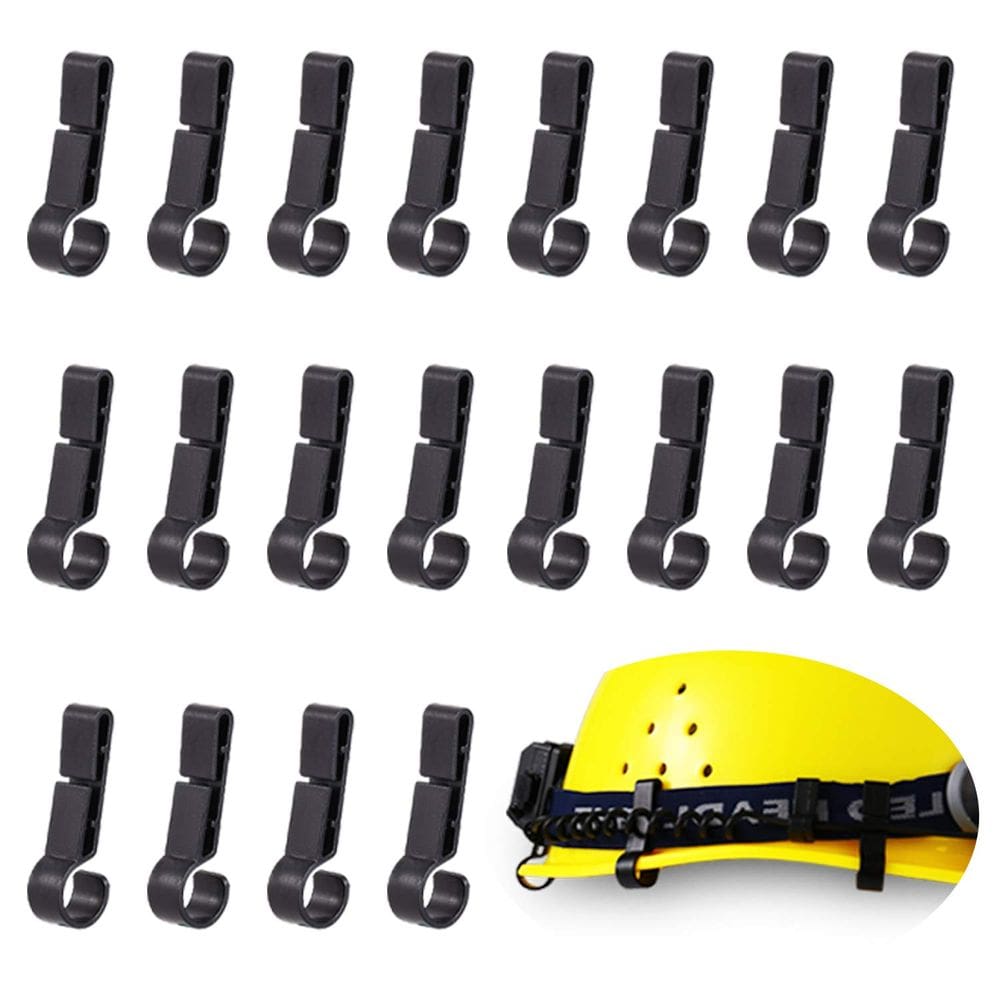 Clips para Casco con Luz REPICLIFE para Linterna Frontal 20 Piezas