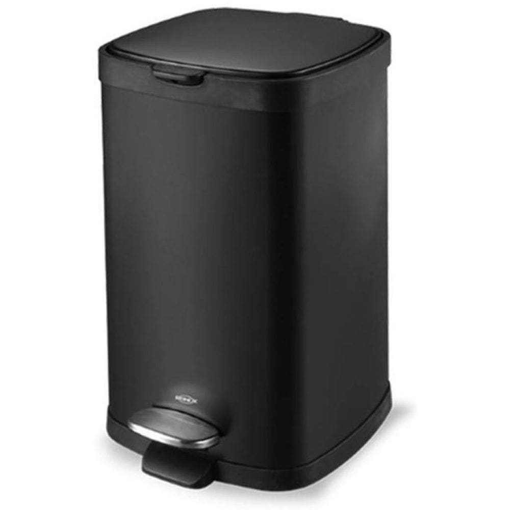Lixeira Multiuso Brinox 12 Litros - Fechamento Suave - Preto