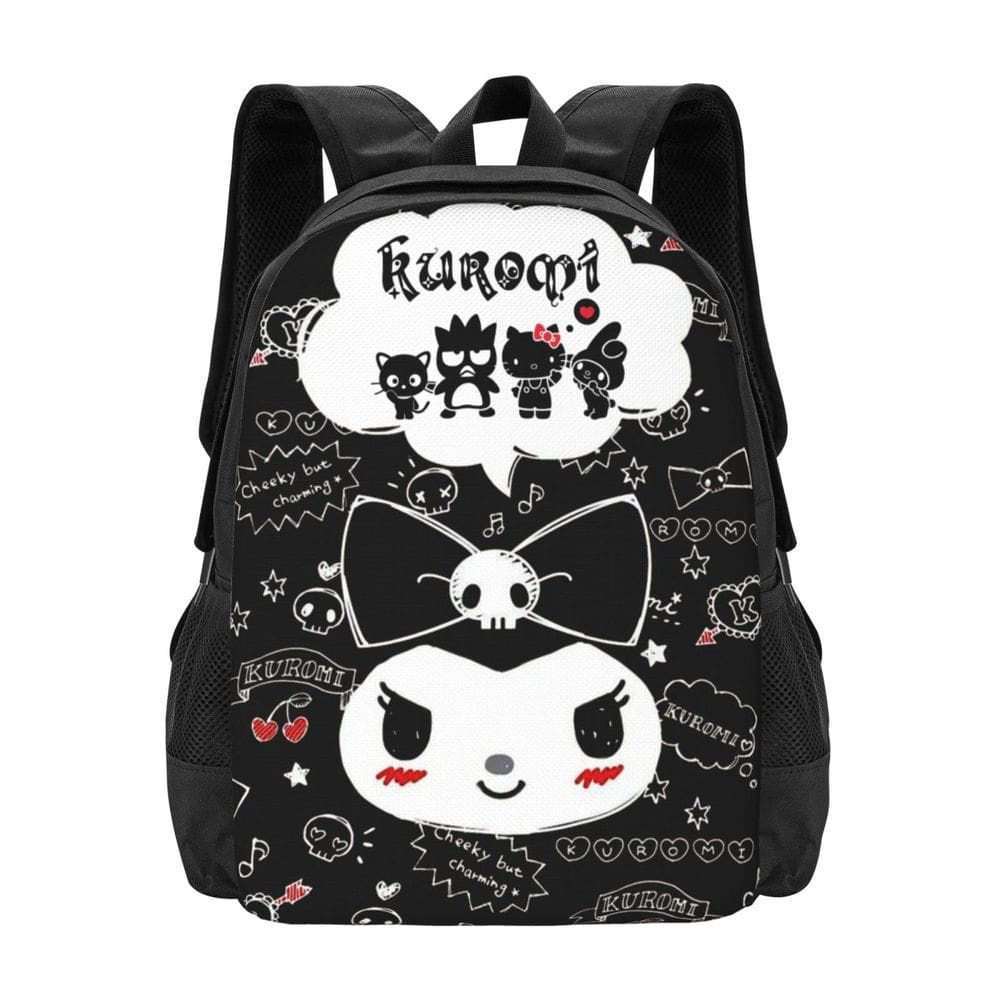 Mochila ZOUJI Cute Cartoon, bolsa de livros de 17 polegadas para meninas e mulheres