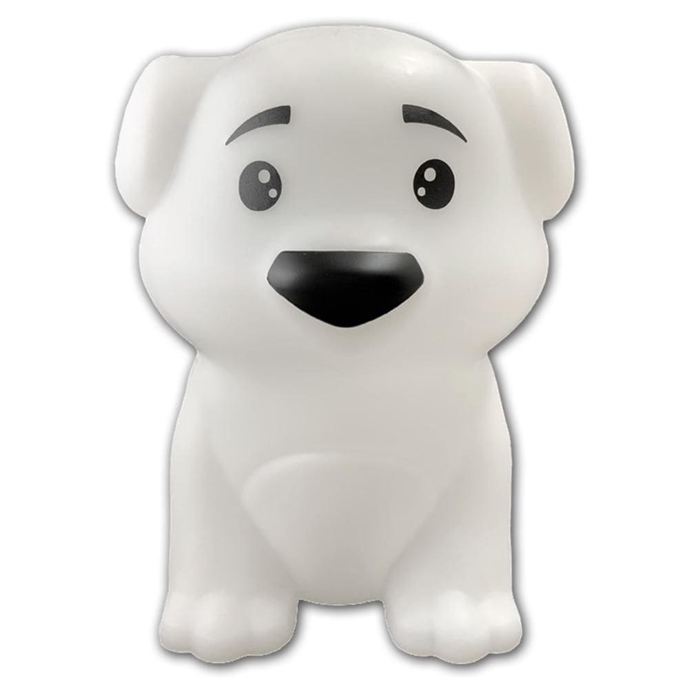 Luminária Abajur De Mesa Cachorrinho Branco Grande Menino