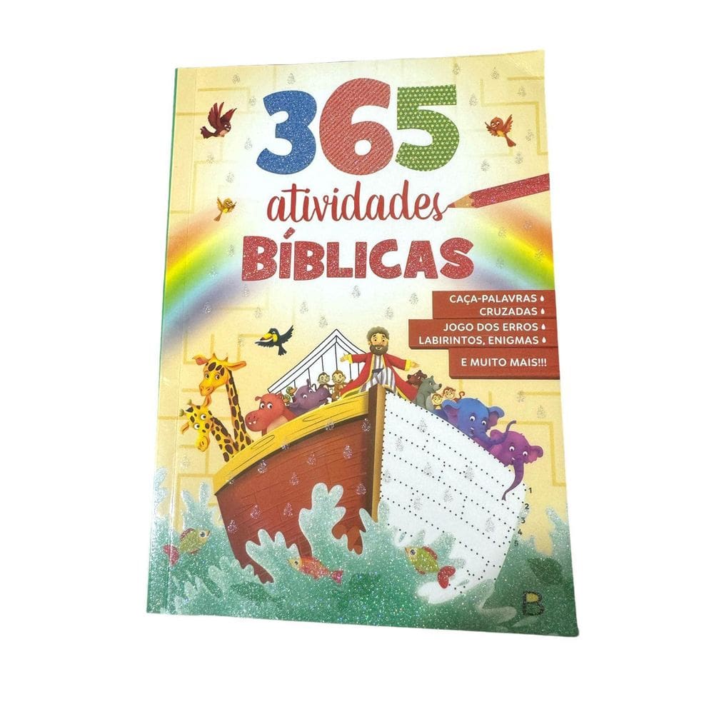 Livro Infantil 365 Atividades Bíblicas Jogos, Enigmas E Mais